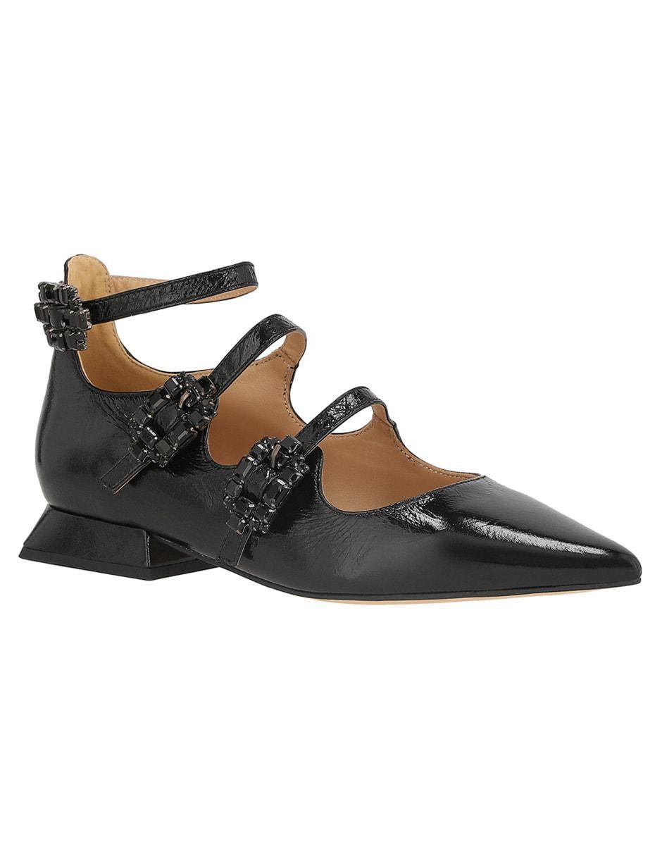 Balerina de piel para mujer
