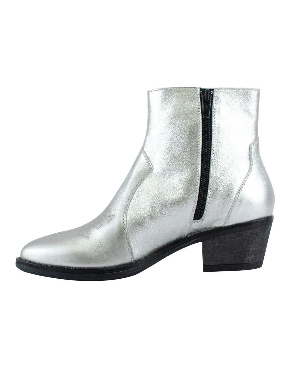 Bota al tobillo de piel para mujer 3