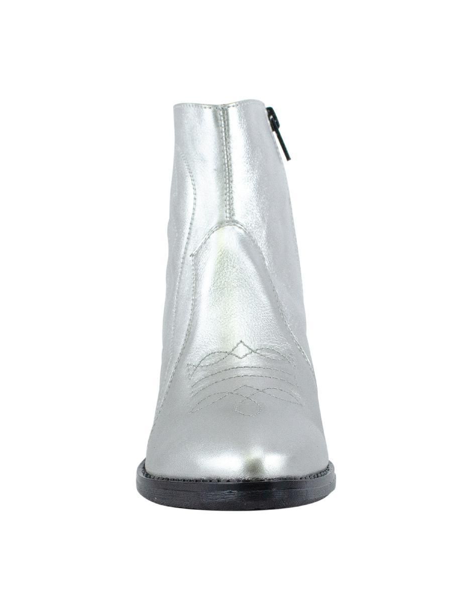 Bota al tobillo de piel para mujer 4
