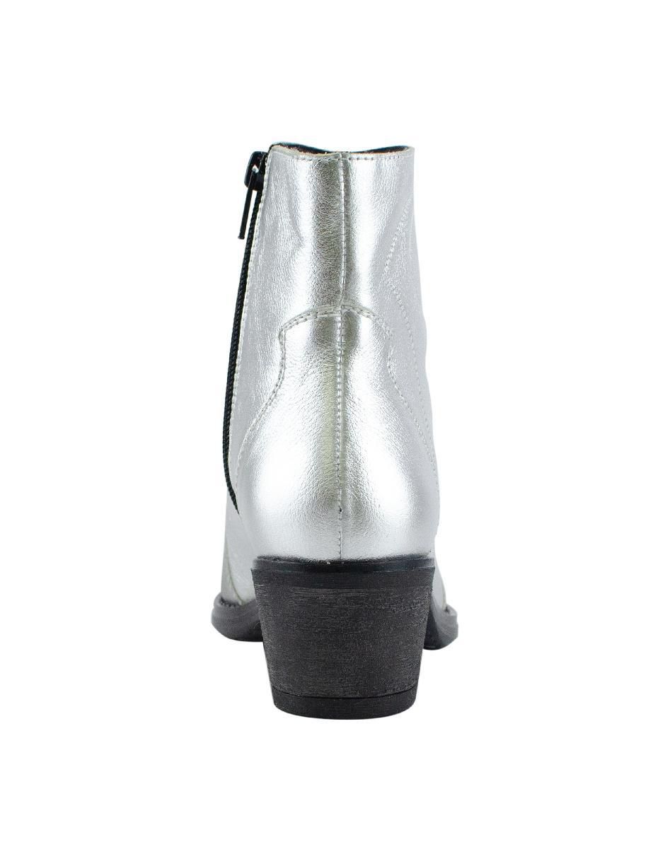 Bota al tobillo de piel para mujer 5