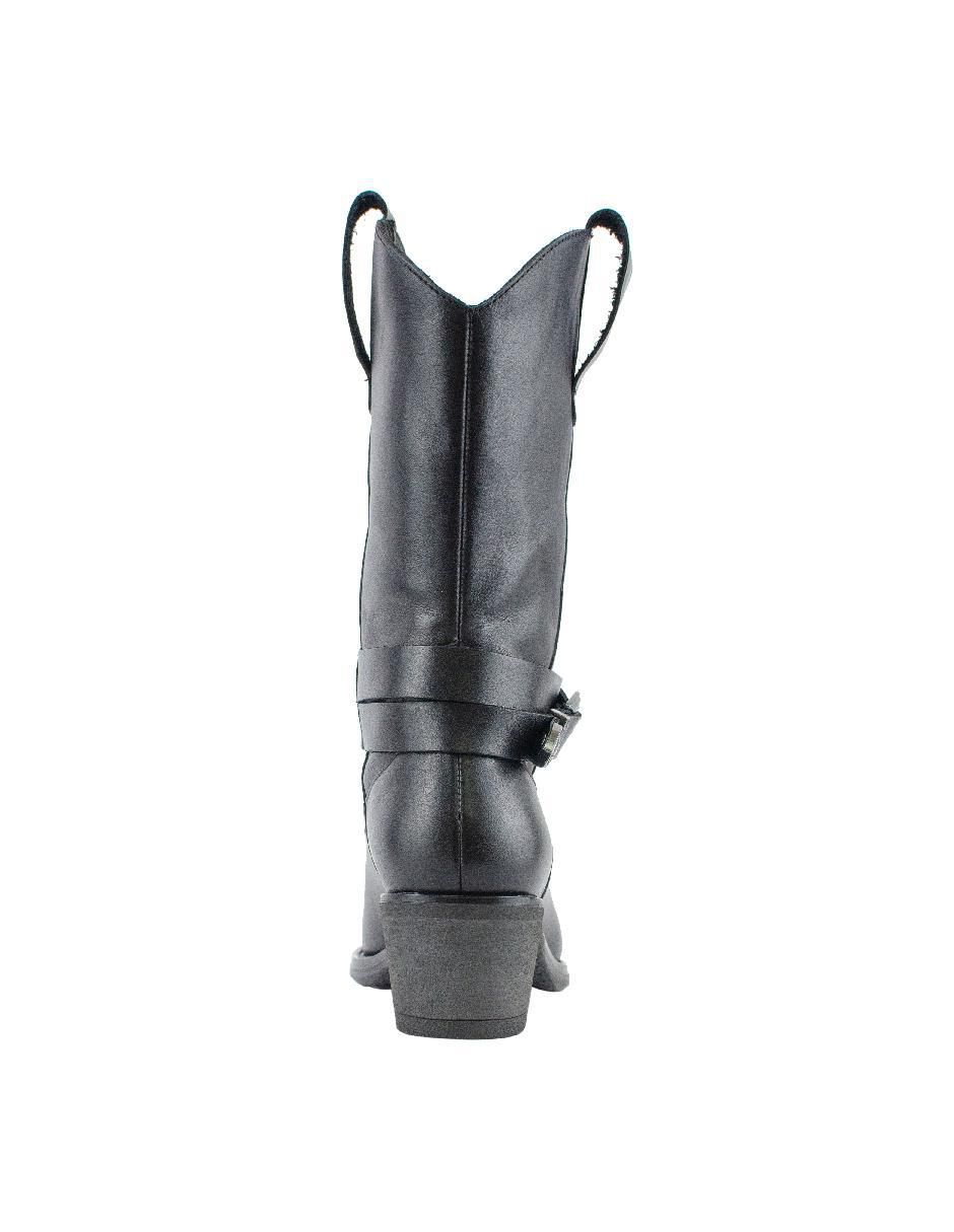 Bota arriba del tobillo de piel para mujer 5