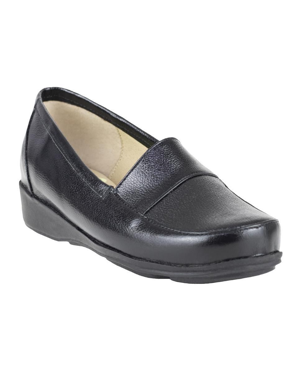 Mocasín de piel para mujer
