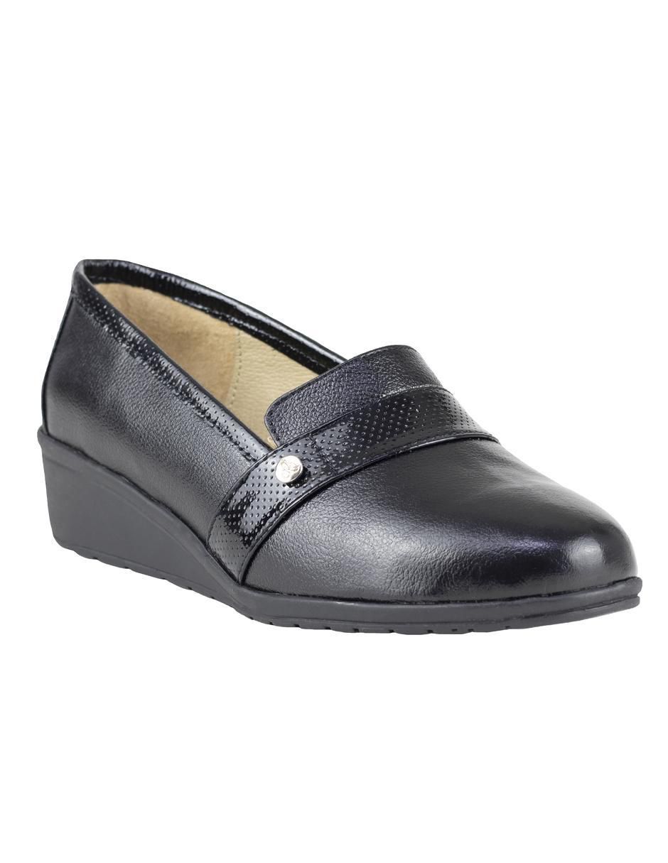 Mocasín de piel para mujer