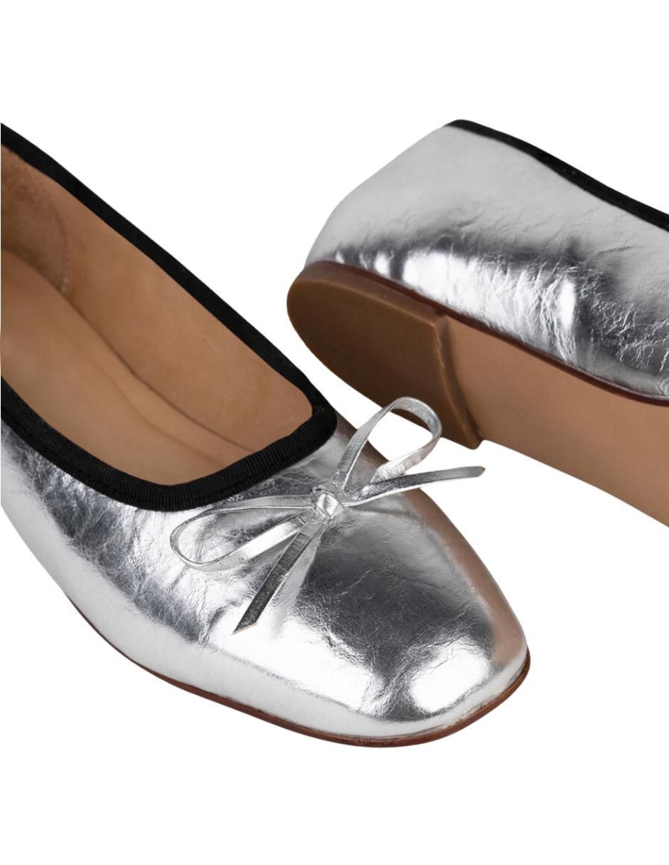 Balerina Luciana de piel para mujer 3