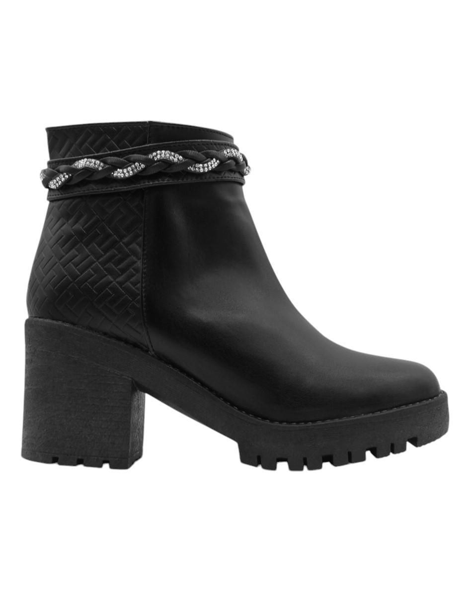 Bota arriba del tobillo de piel para mujer 3