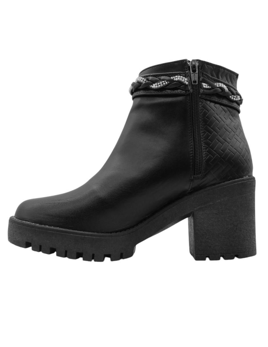 Bota arriba del tobillo de piel para mujer 5