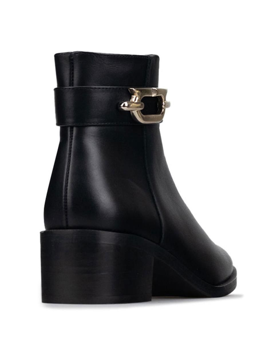 Bota al tobillo de piel para mujer 4