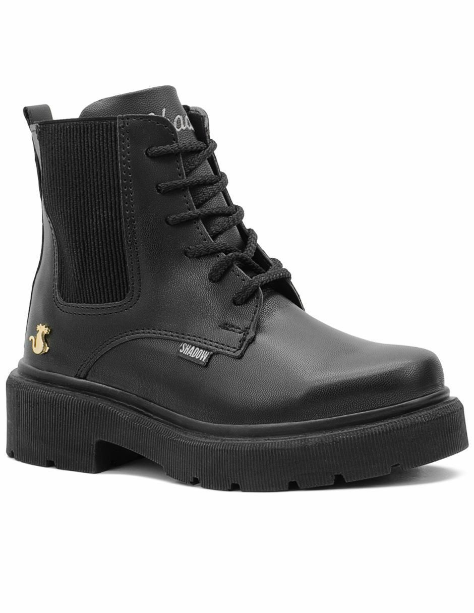 Bota arriba del tobillo Chunky para mujer Bota arriba del tobillo Chunky para mujer