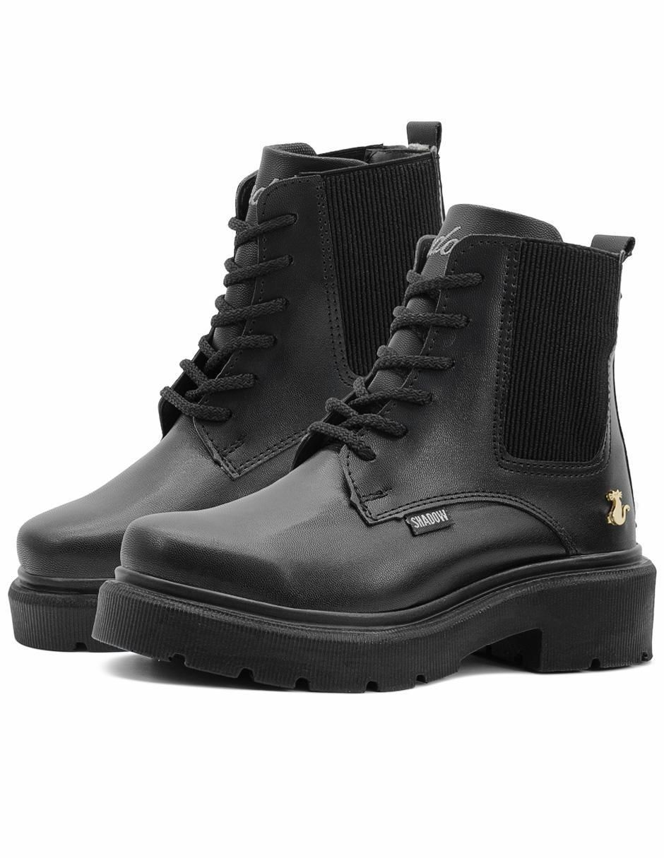Bota arriba del tobillo Chunky para mujer 2