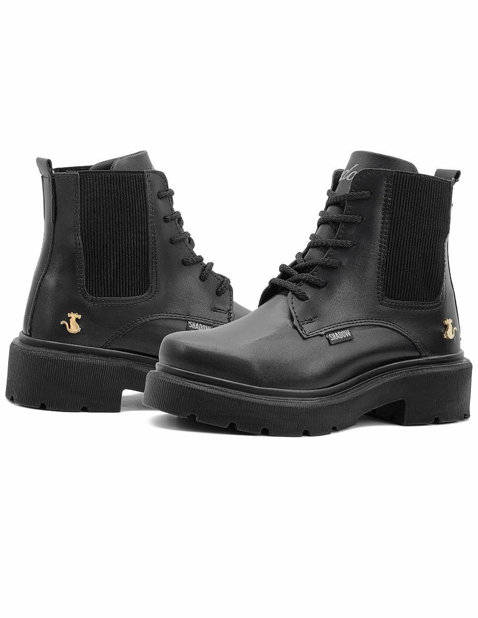 Bota arriba del tobillo Chunky para mujer 3