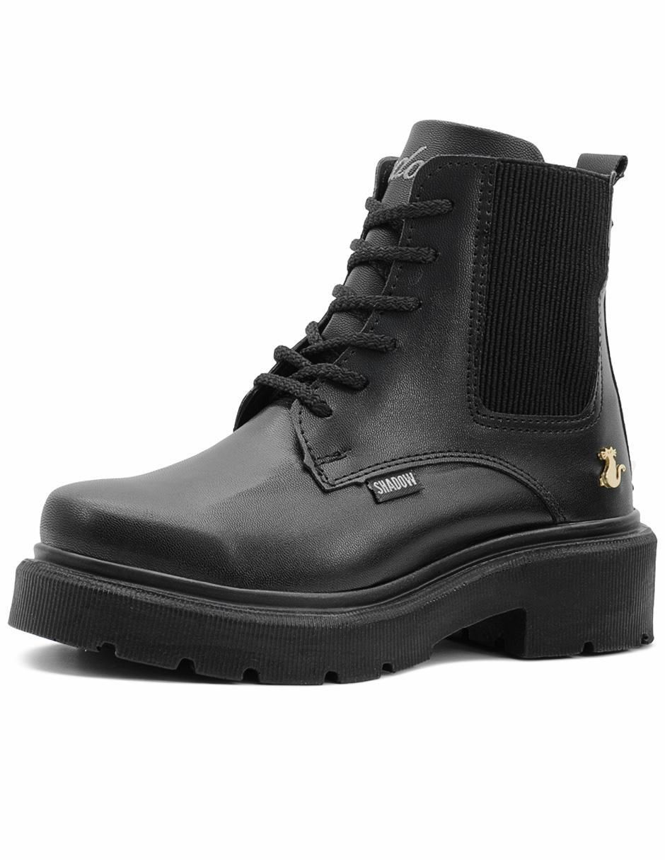 Bota arriba del tobillo Chunky para mujer 4