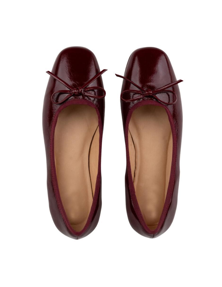Balerina Luciana de piel para mujer 3