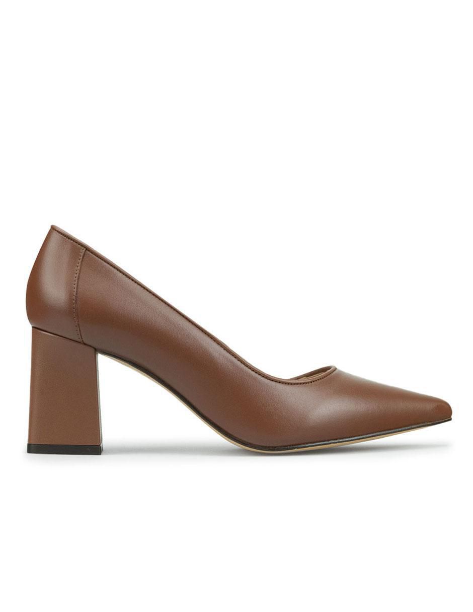 Zapatilla de piel