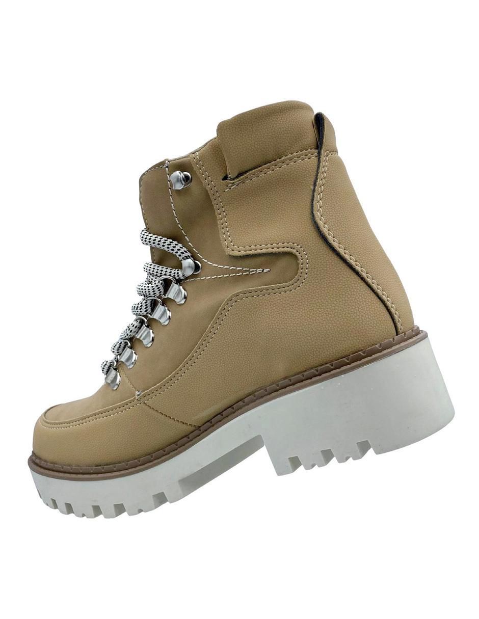 Bota arriba del tobillo de piel para mujer 5