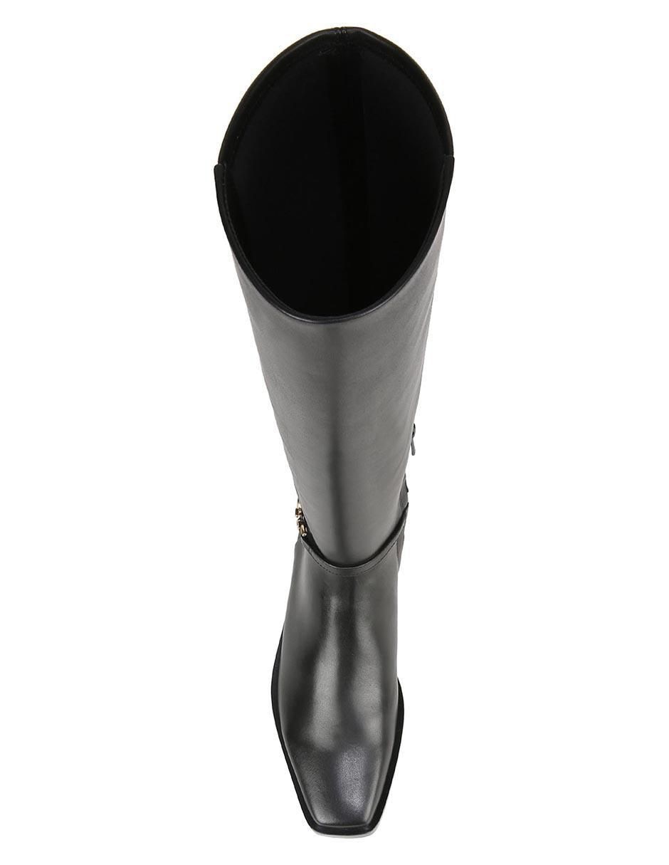 Bota abajo de la rodilla de piel para mujer 4