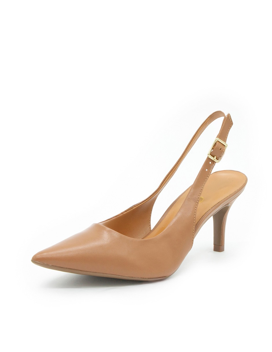 Zapatilla de piel