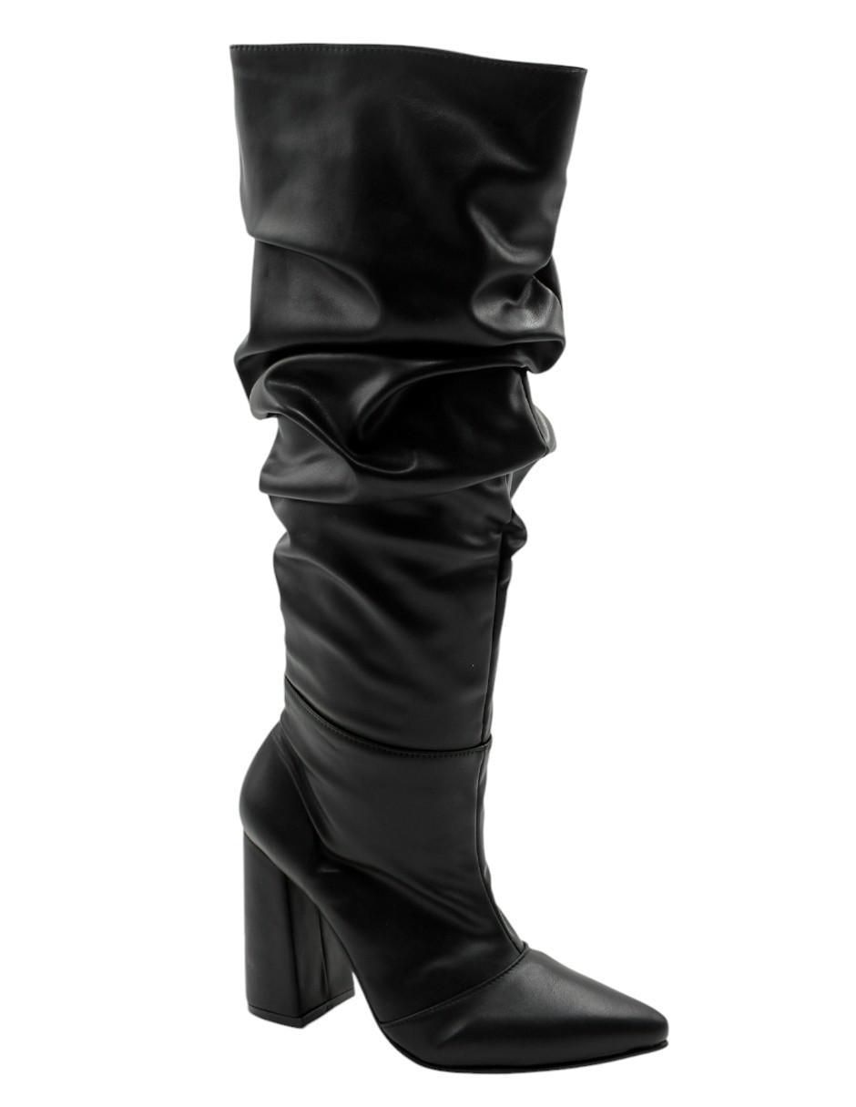Bota abajo de la rodilla de piel para mujer Bota abajo de la rodilla de piel para mujer