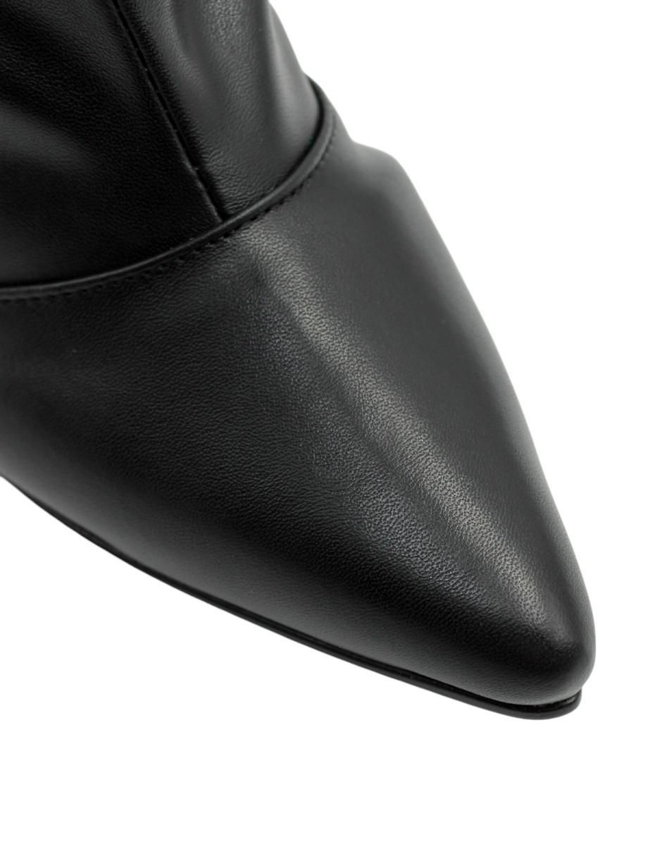 Bota abajo de la rodilla de piel para mujer 4