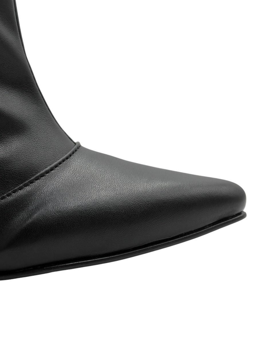 Bota abajo de la rodilla de piel para mujer 5