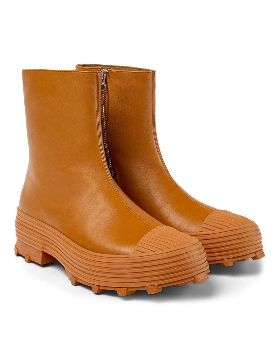 Bota arriba del tobillo Traktori de piel para mujer 2