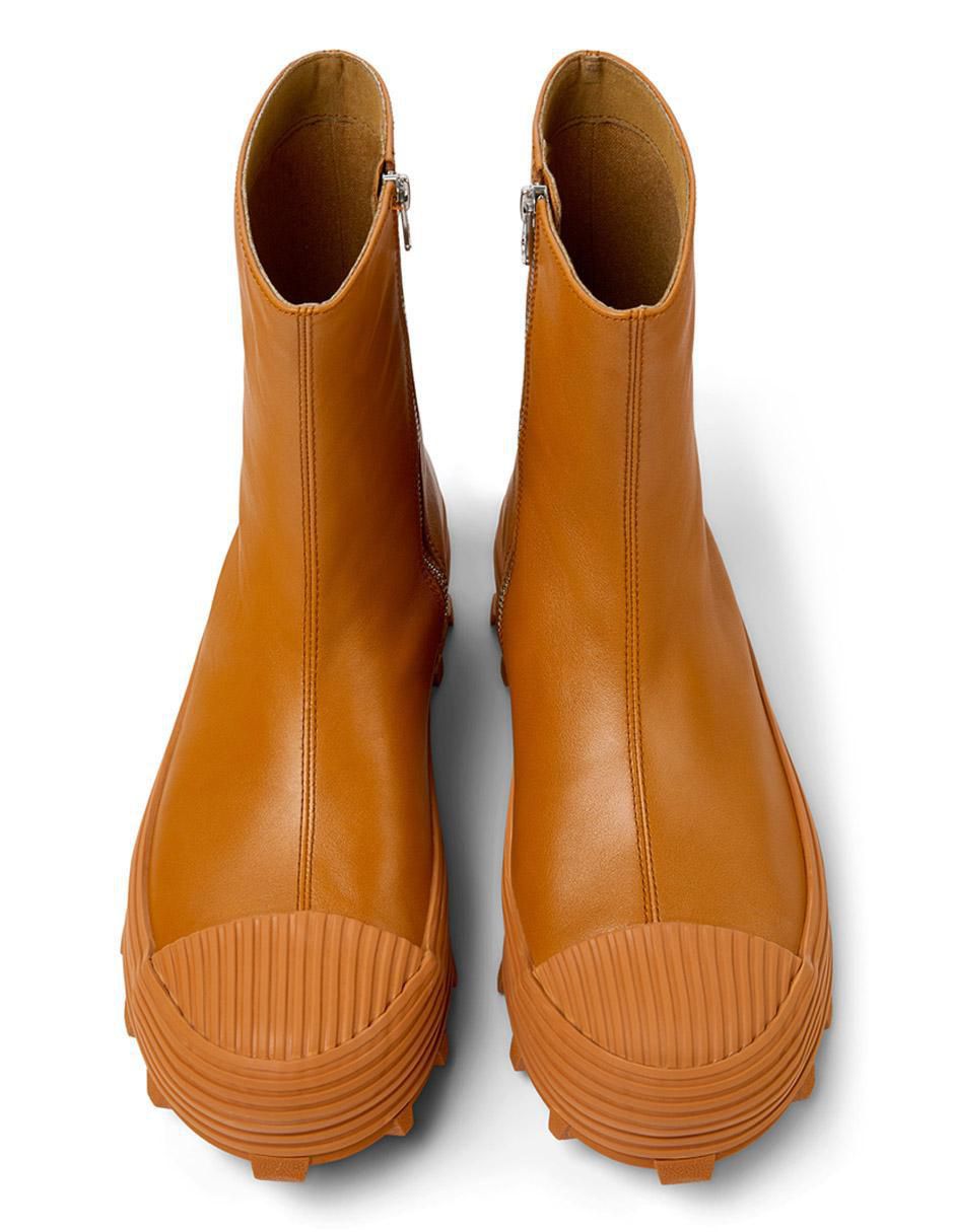 Bota arriba del tobillo Traktori de piel para mujer 5