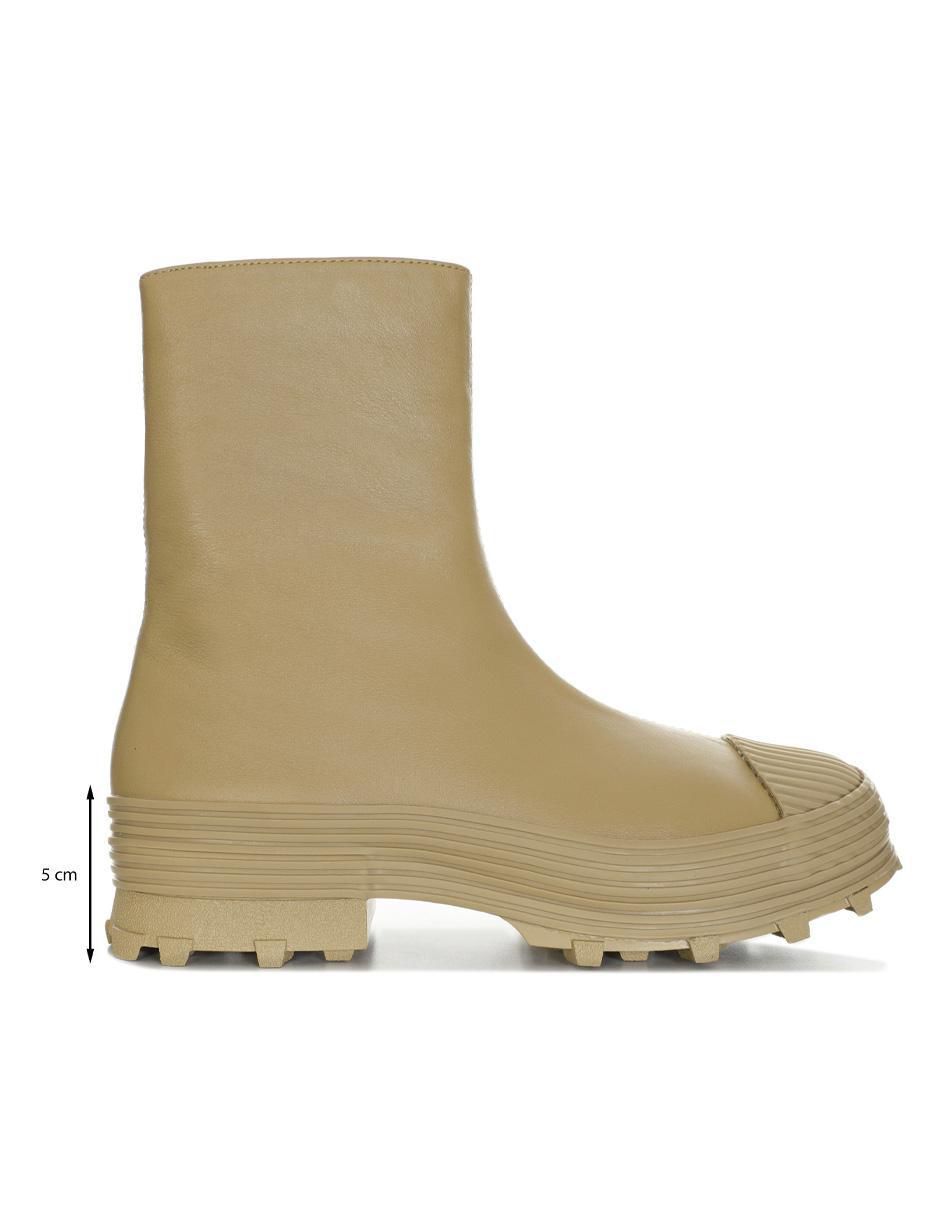 Bota arriba del tobillo Traktori de piel para mujer 6