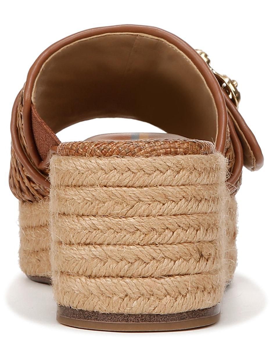 Sandalia Crosshatchraffia Cuoio para mujer 3