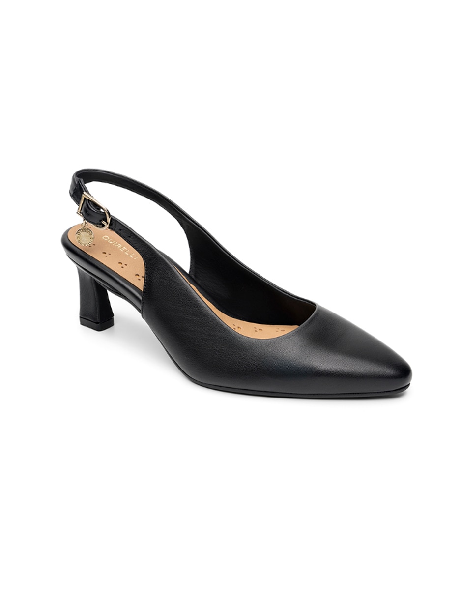 Zapatilla de piel