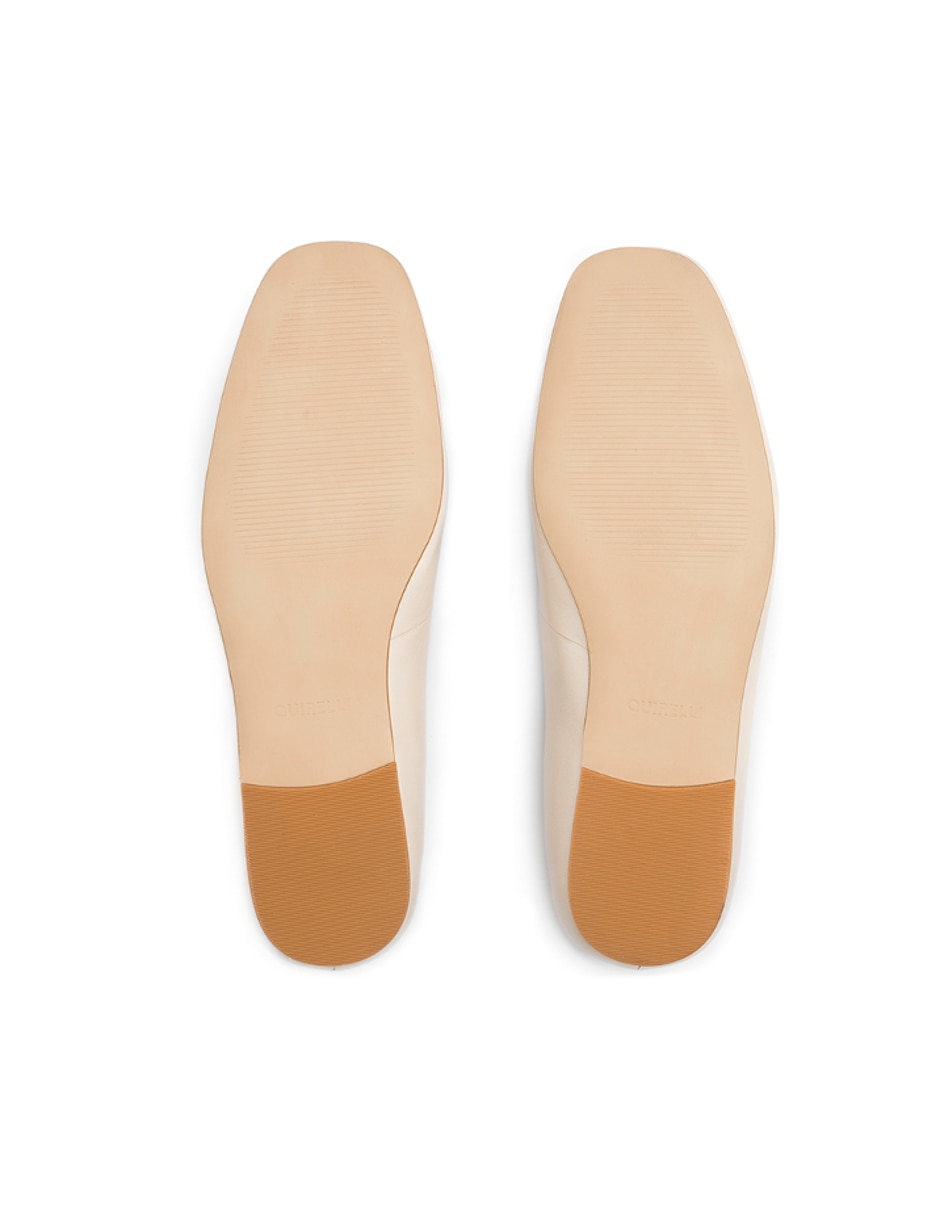Balerina casual de piel para mujer 2