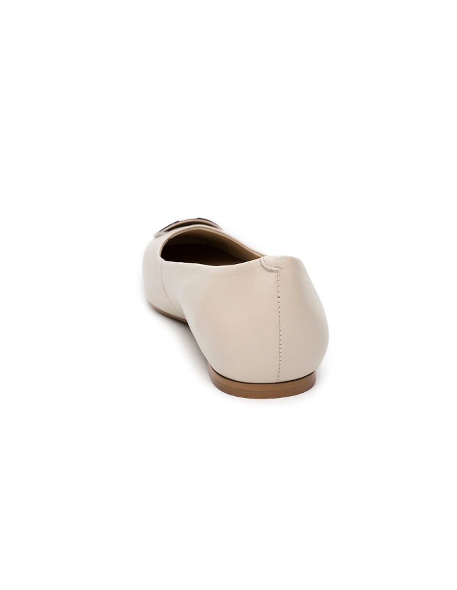 Balerina casual de piel para mujer 5