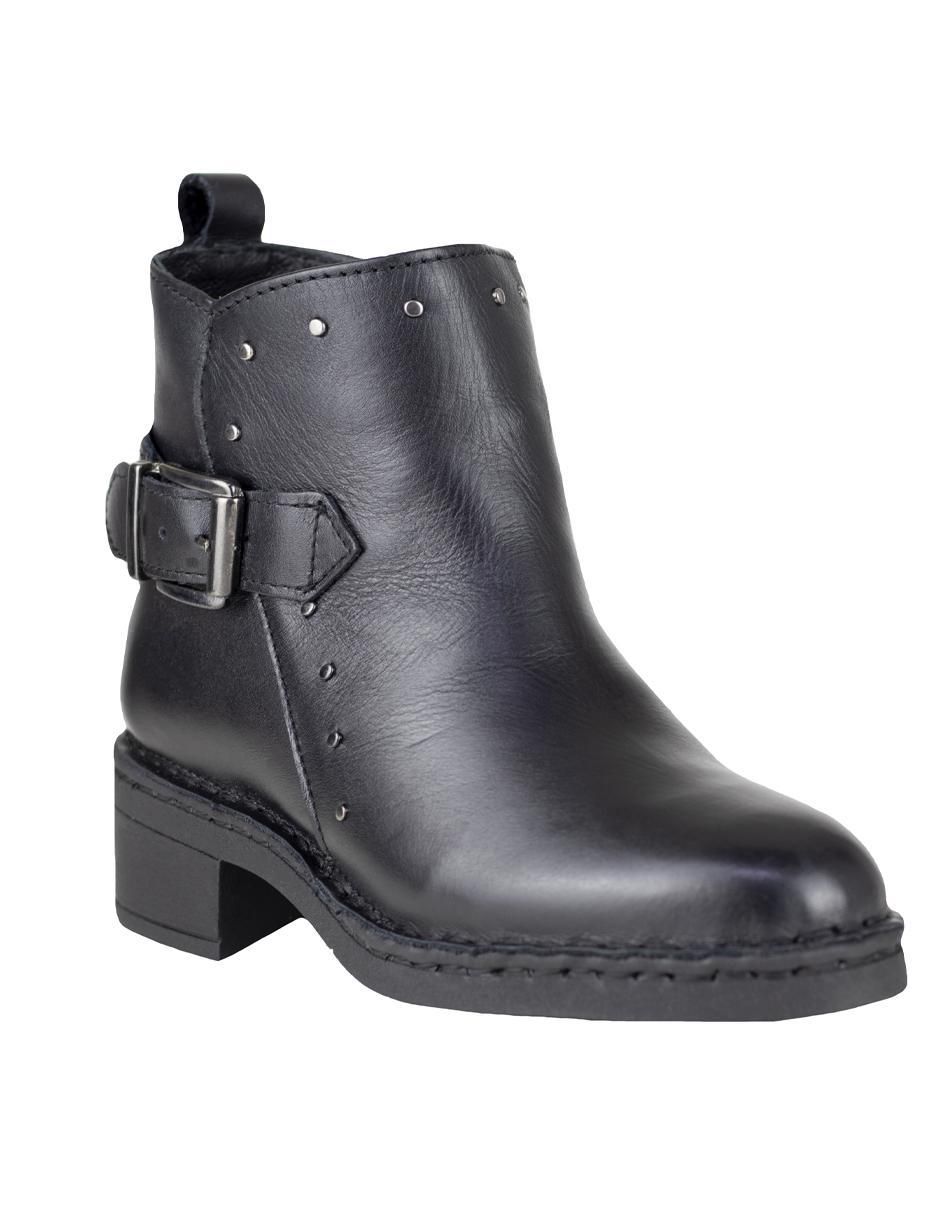 Bota arriba del tobillo de piel para mujer