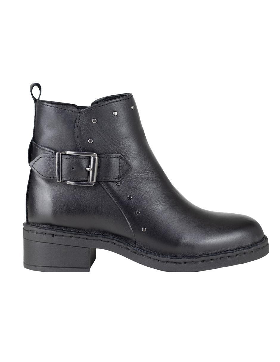 Bota arriba del tobillo de piel para mujer 2