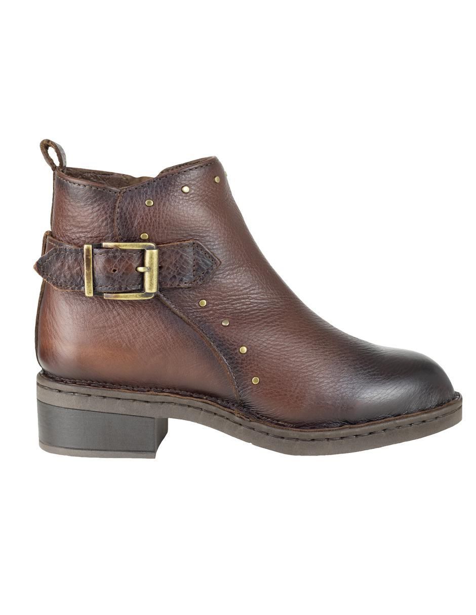 Bota arriba del tobillo de piel para mujer 2