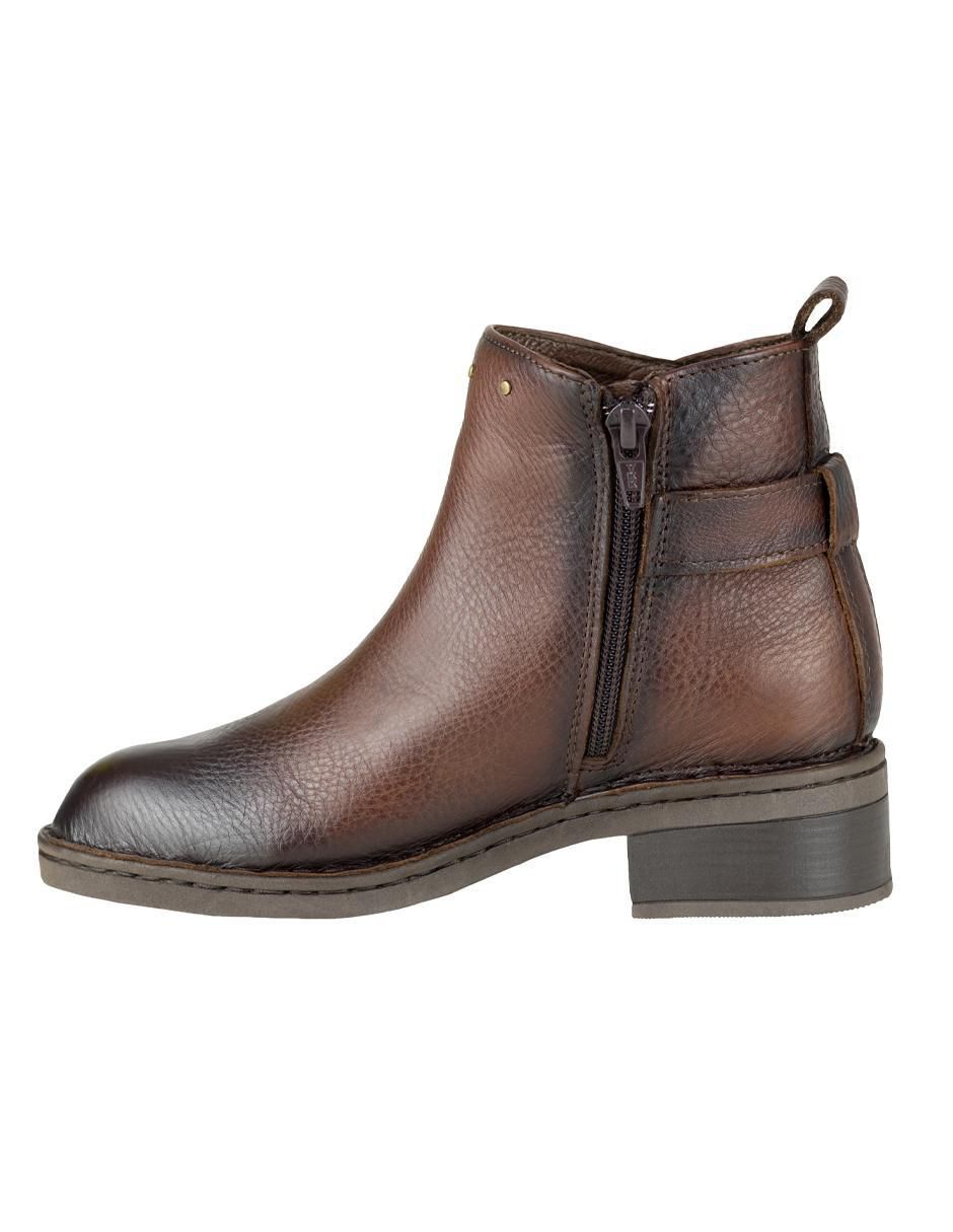 Bota arriba del tobillo de piel para mujer 3