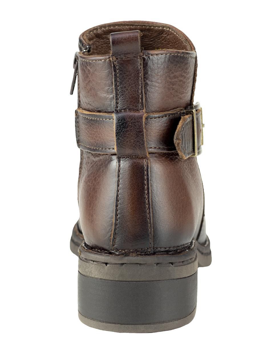 Bota arriba del tobillo de piel para mujer 5