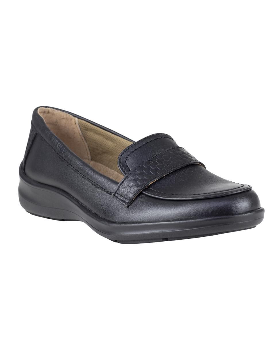 Mocasín de piel para mujer