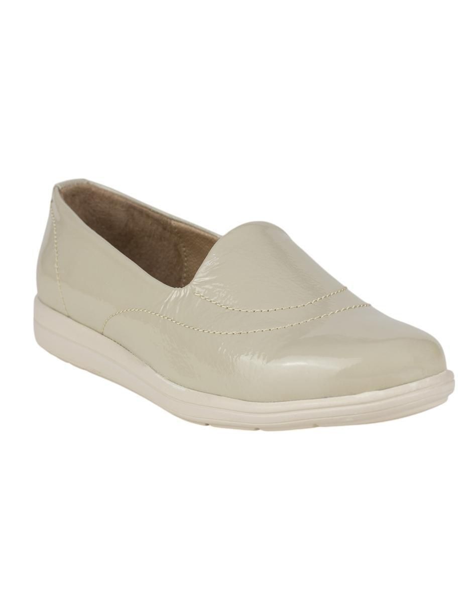 Mocasín de piel para mujer