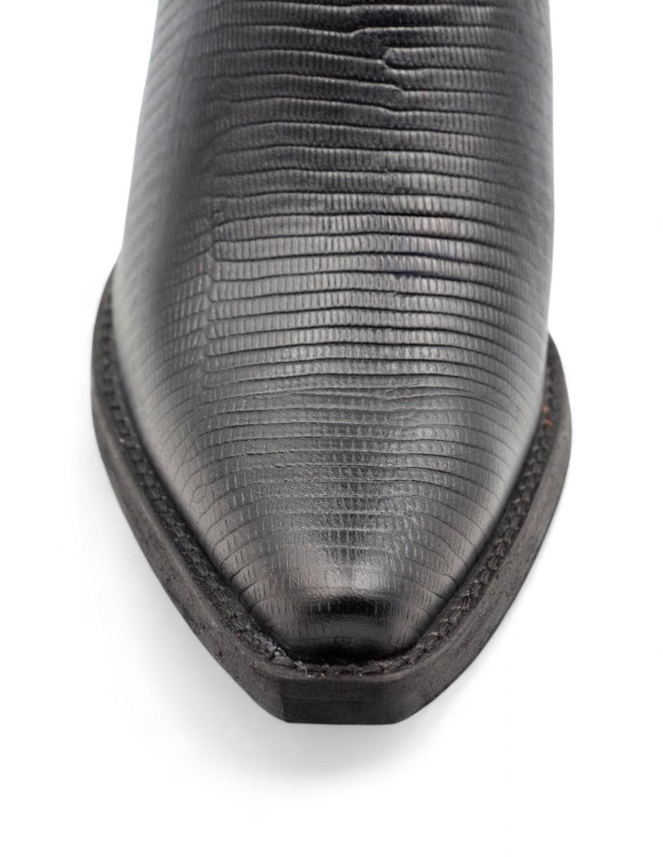 Bota cowboy abajo de la rodilla de piel para mujer 7
