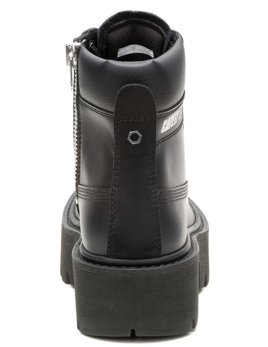 Bota arriba del tobillo de piel para mujer 5