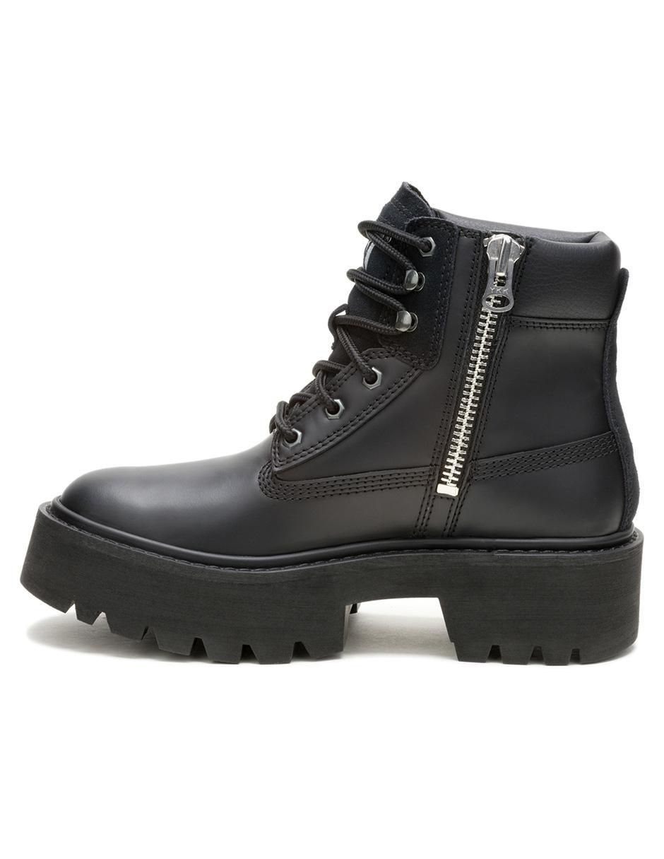 Bota arriba del tobillo de piel para mujer 6