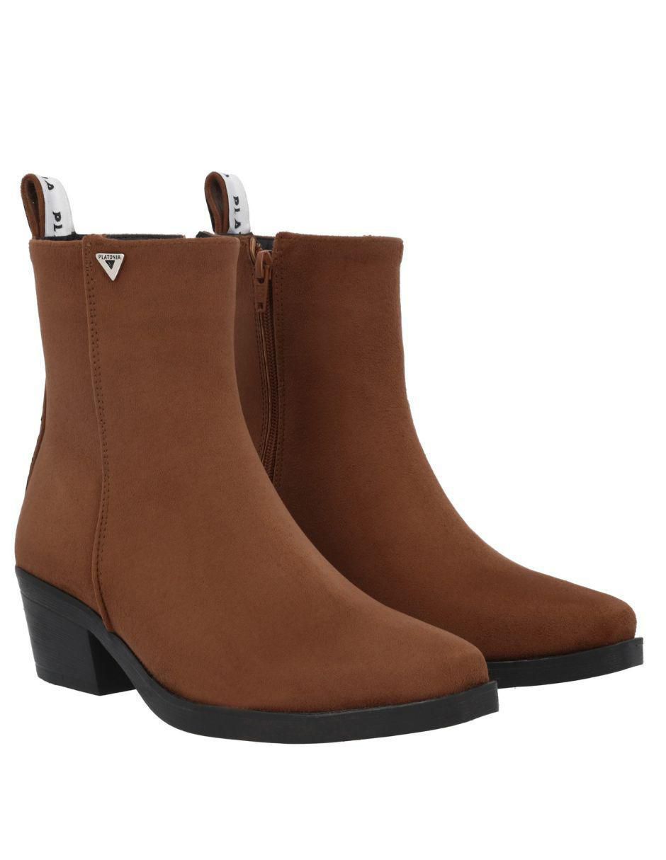 Bota cowboy al tobillo Texas de gamuza para mujer 2