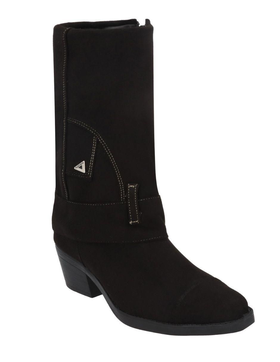 Bota cowboy arriba del tobillo Arizona de gamuza para mujer