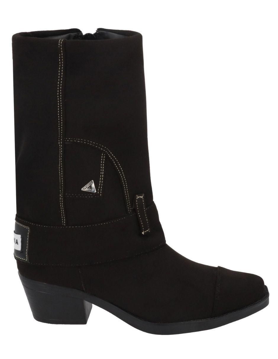 Bota cowboy arriba del tobillo Arizona de gamuza para mujer 3