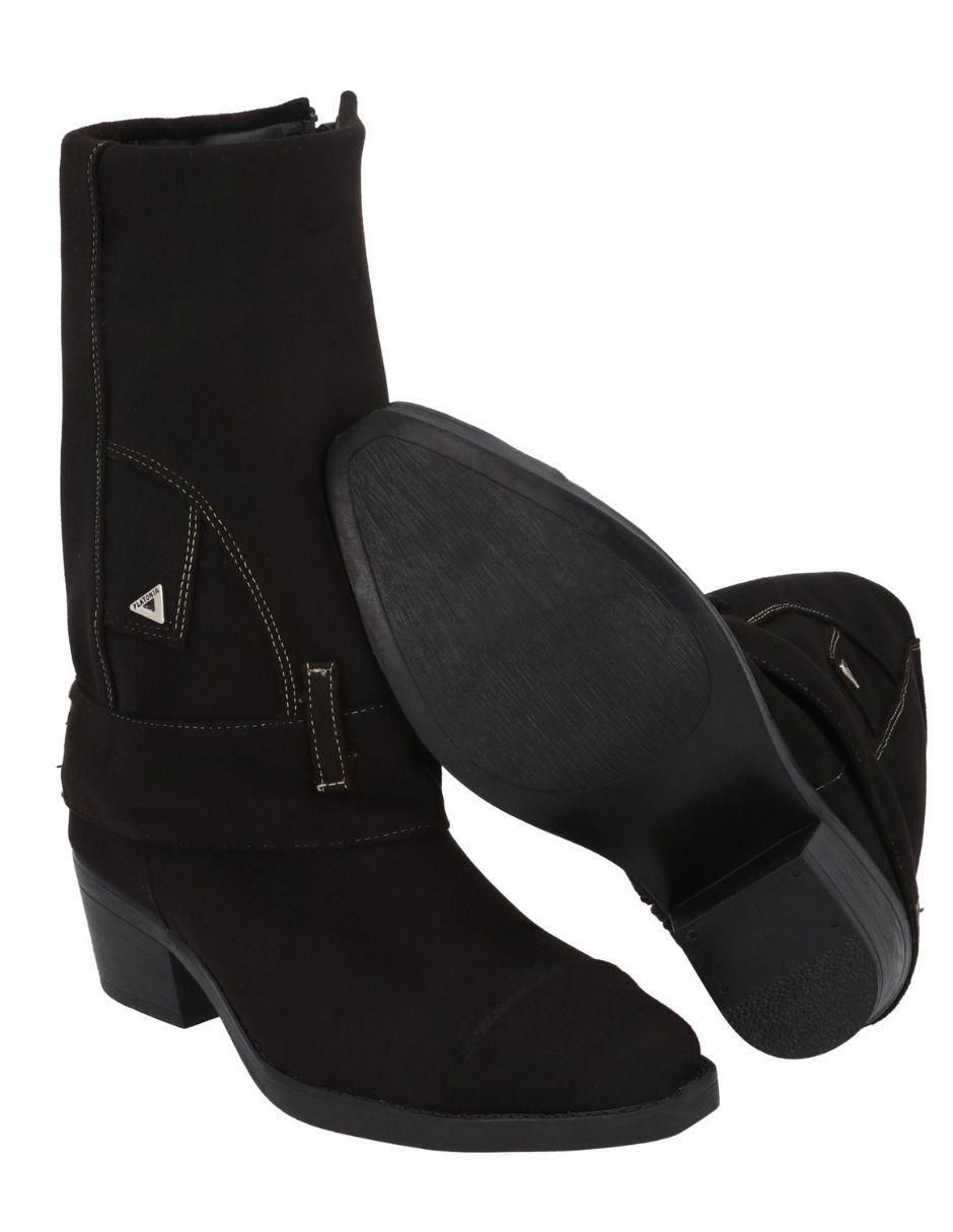 Bota cowboy arriba del tobillo Arizona de gamuza para mujer 5