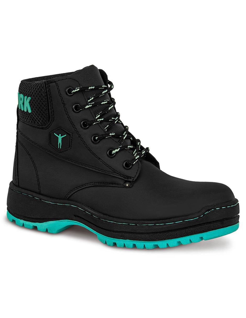Bota al tobillo de piel para mujer