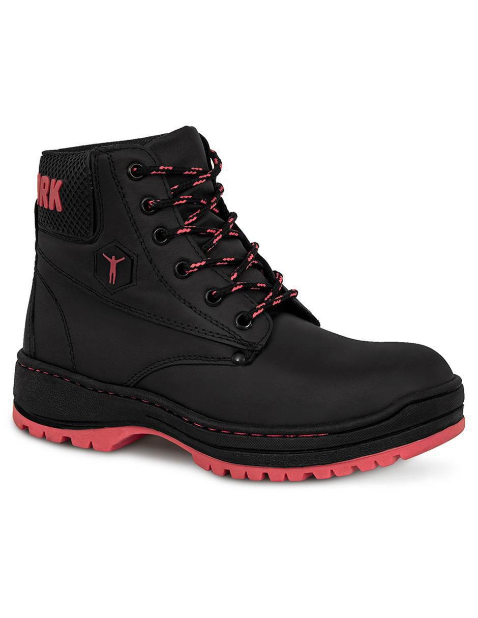 Bota al tobillo de piel para mujer
