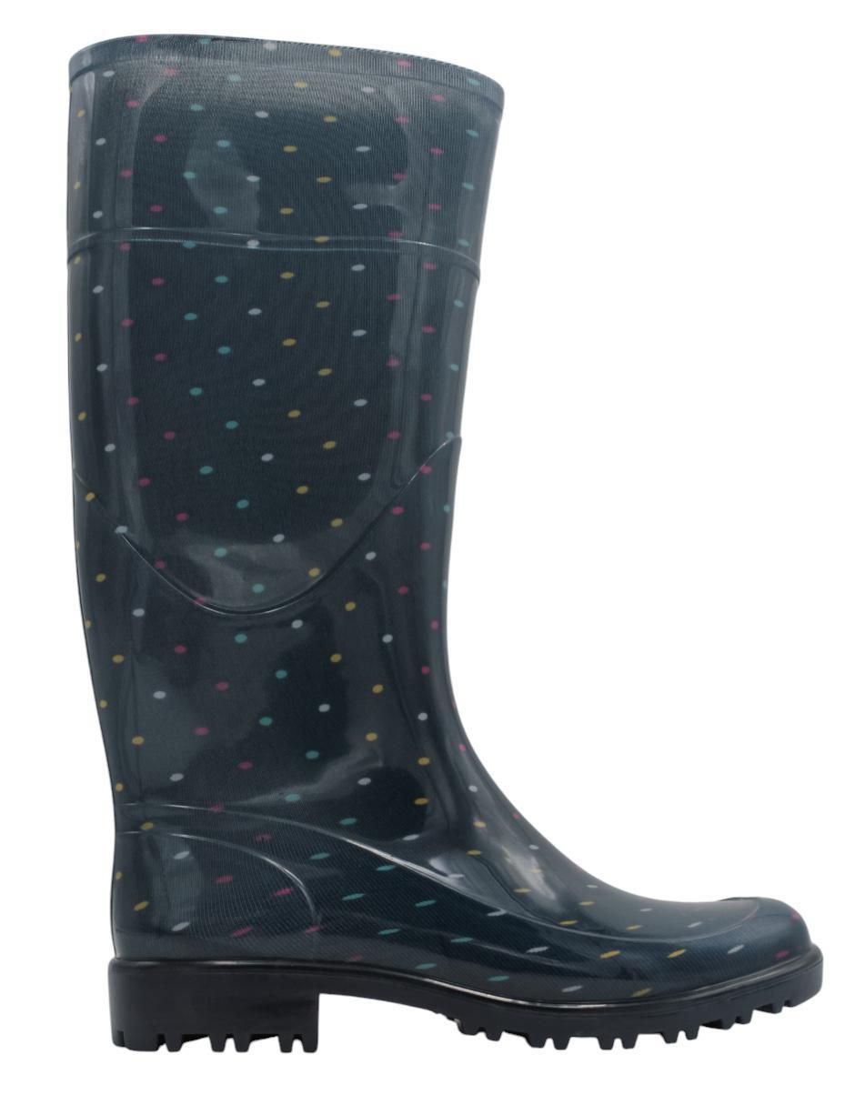 Bota para lluvia abajo de la rodilla para mujer 2