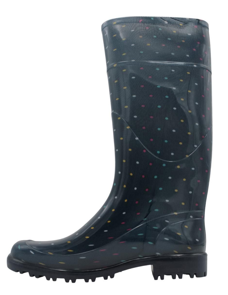 Bota para lluvia abajo de la rodilla para mujer 4