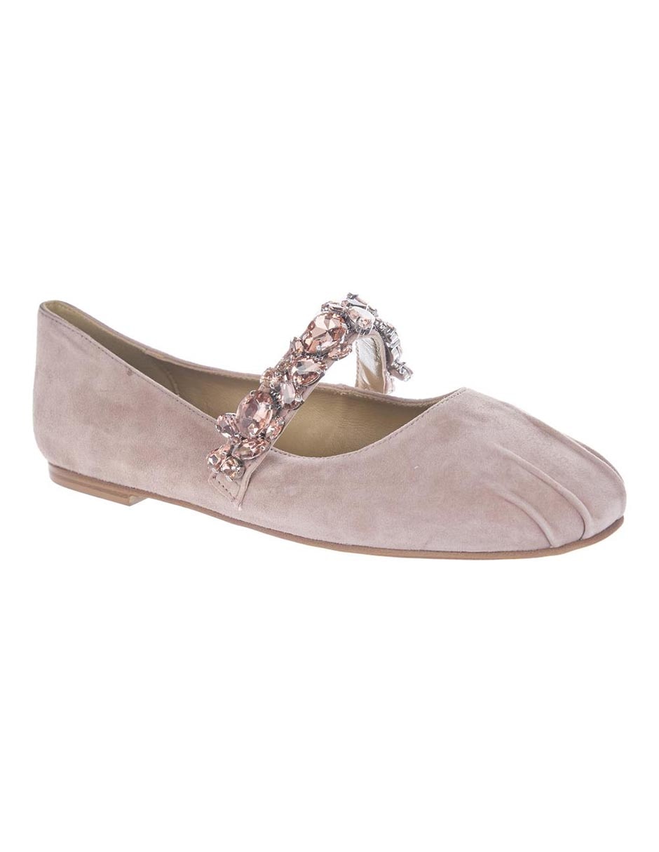 Balerina de piel para mujer