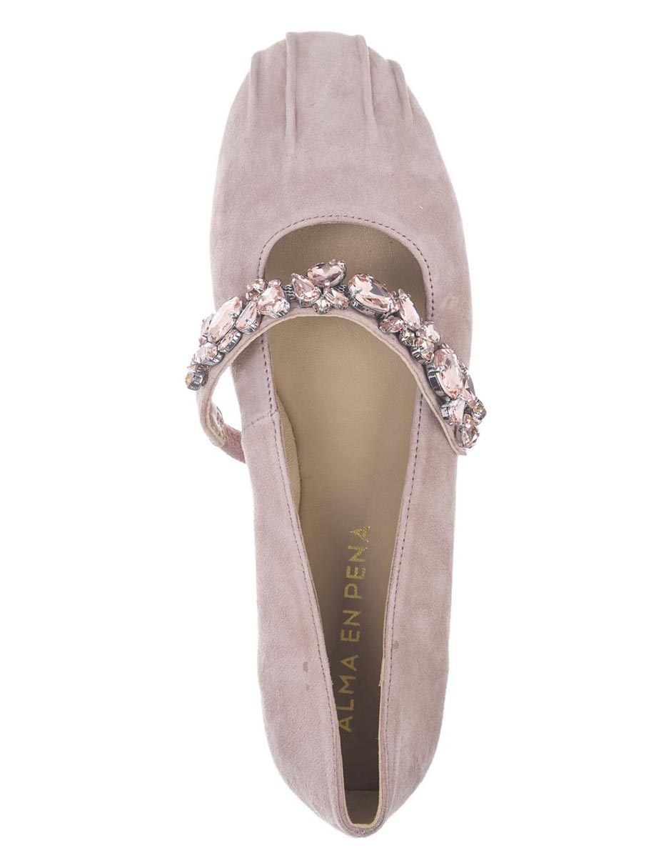 Balerina de piel para mujer 5
